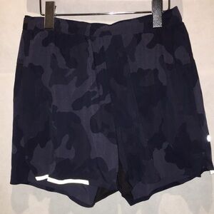 Lululemon Athletica Blue Camo Running Shorts | Size S